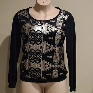 Maurices black women's top with Sequin